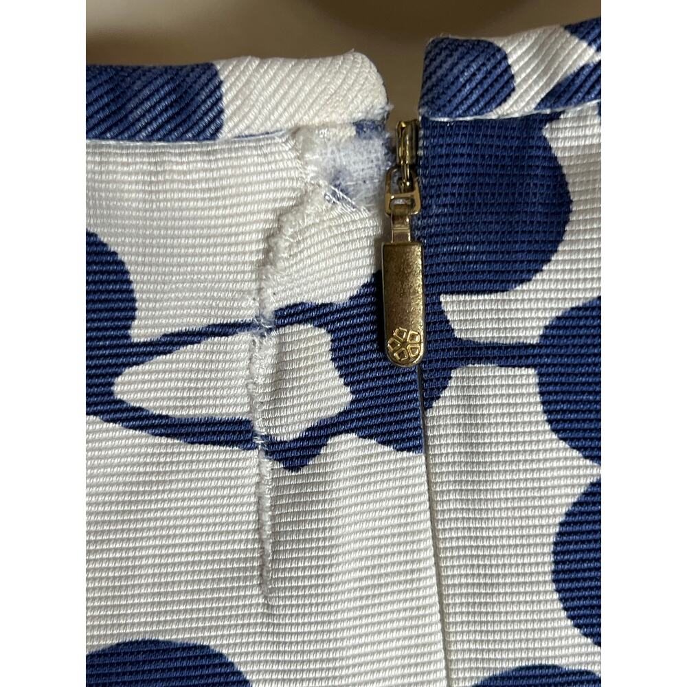 Trina Turk Encantader Blue White Sheath Dress 10 - Picture 9 of 13